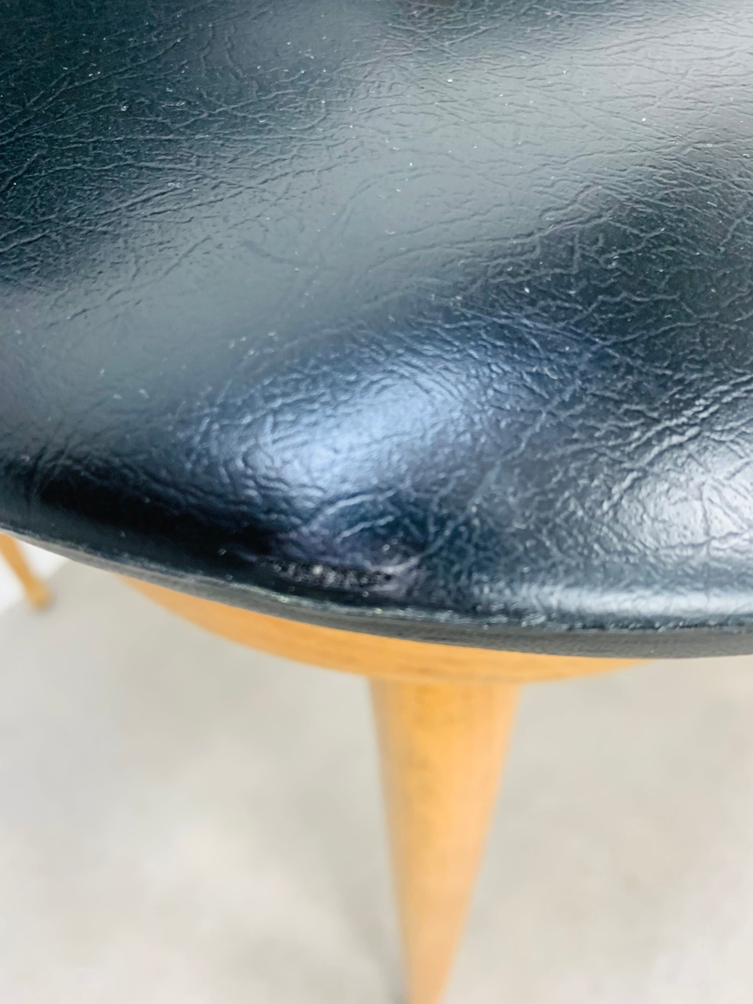 4 Baumann Pegasus chairs, black, 60s