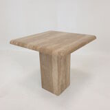 Set of 3 italian travertine coffee tables, 1980s