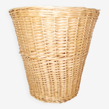 Vintage wicker basket planter