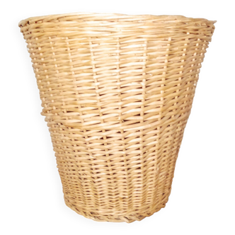 Vintage wicker basket planter