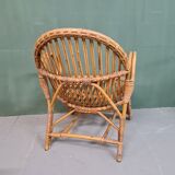 Vintage rattan armchair 1960s