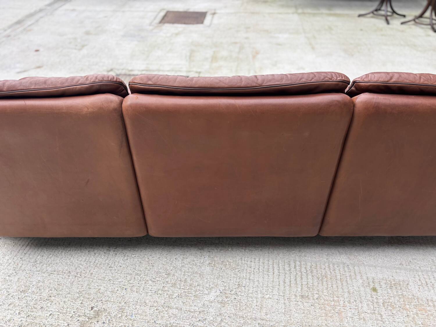 DS-66 Sofa in brown leather – 3-seater – Swiss vintage design