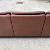 DS-66 Sofa in brown leather – 3-seater – Swiss vintage design