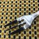 Christofle silver-plated cake fork, Spatours model