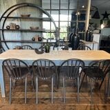 Patinated dining table