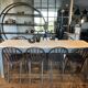 Patinated dining table