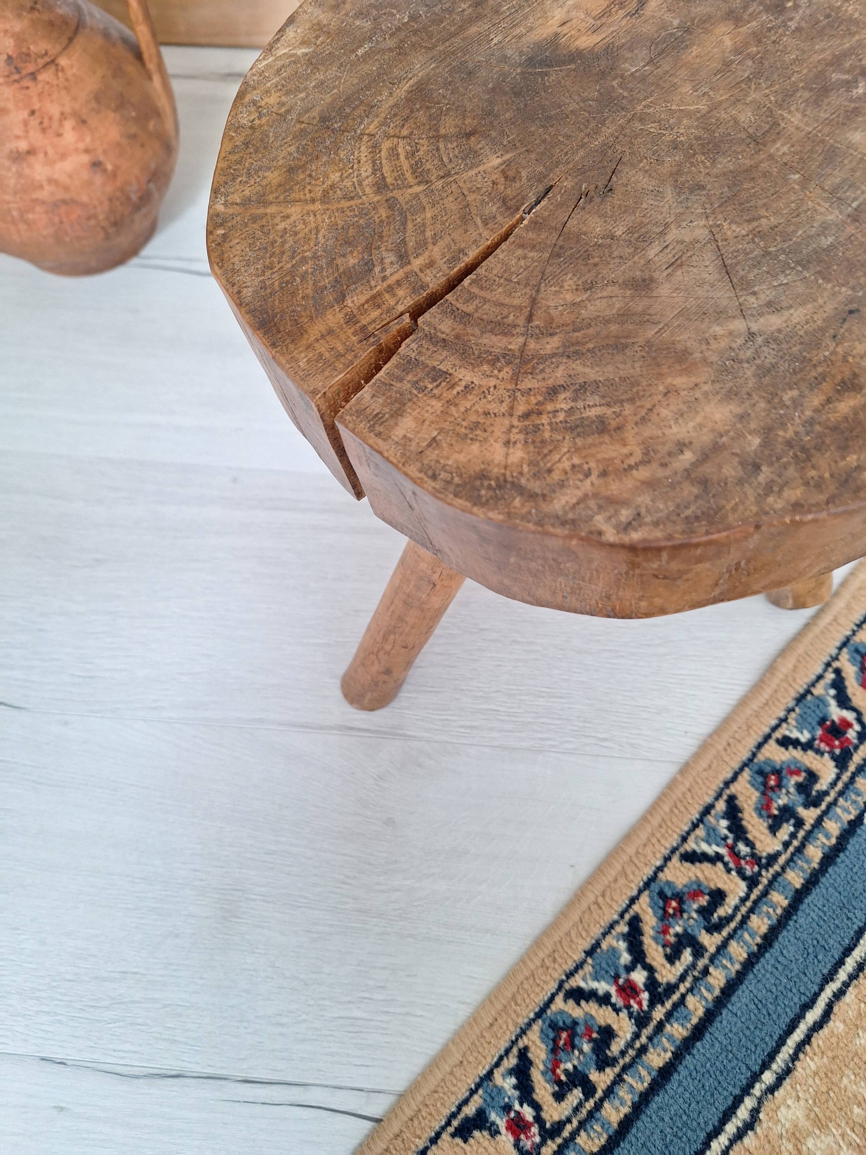 Brutalist tripod stool