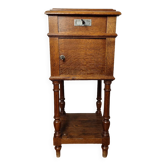 Side table, old antique bedside table