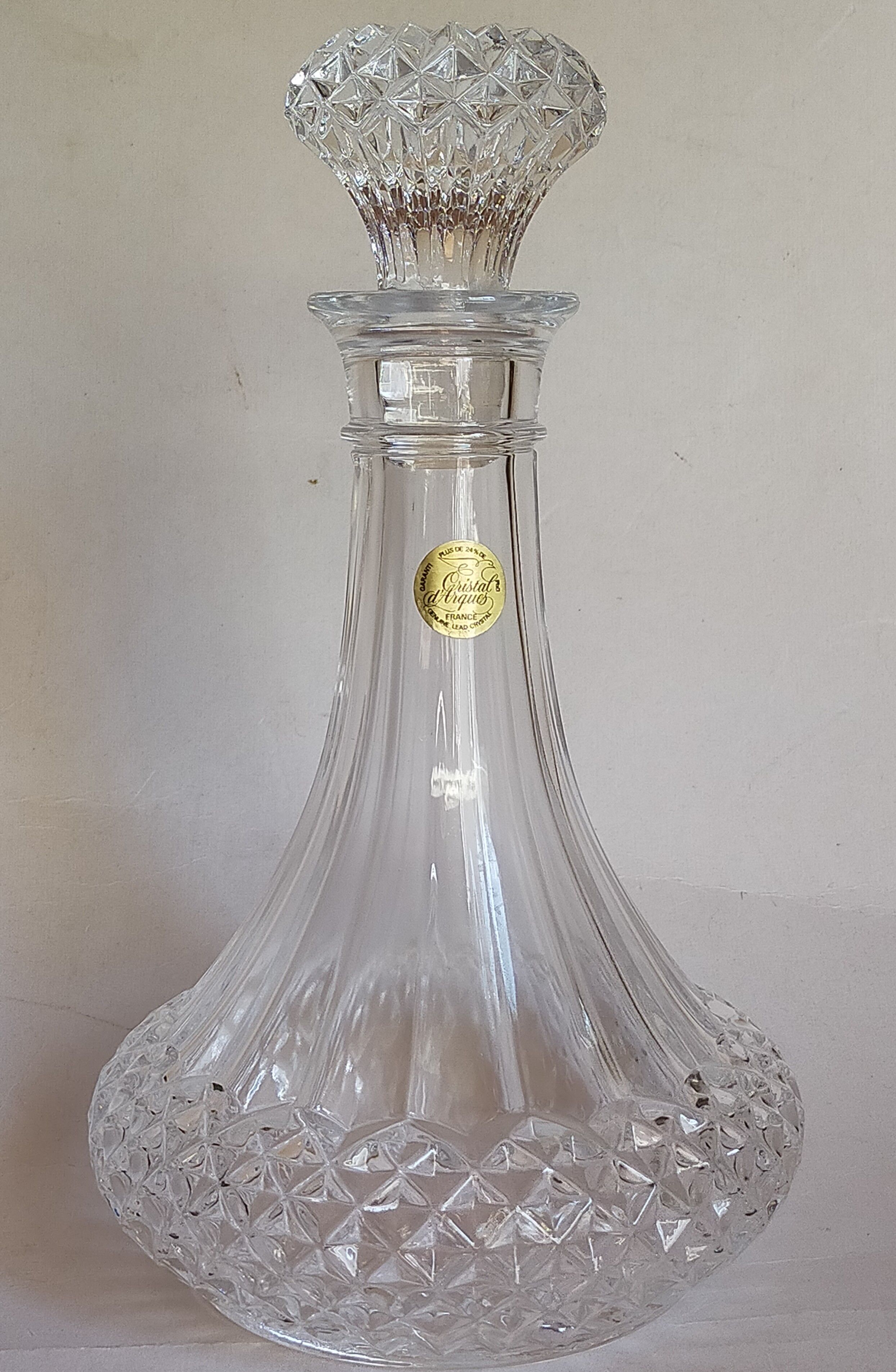 Vintage Arques crystal decanter