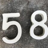 Names and numbers of stone house signs