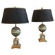 Pair of Hollywood Regency table lamps by Laudarte from the 2000s.