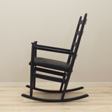 Rocking-chair en hêtre, design danois, années 1970, production: Danemark