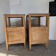 Pair of oak bedside tables 1950