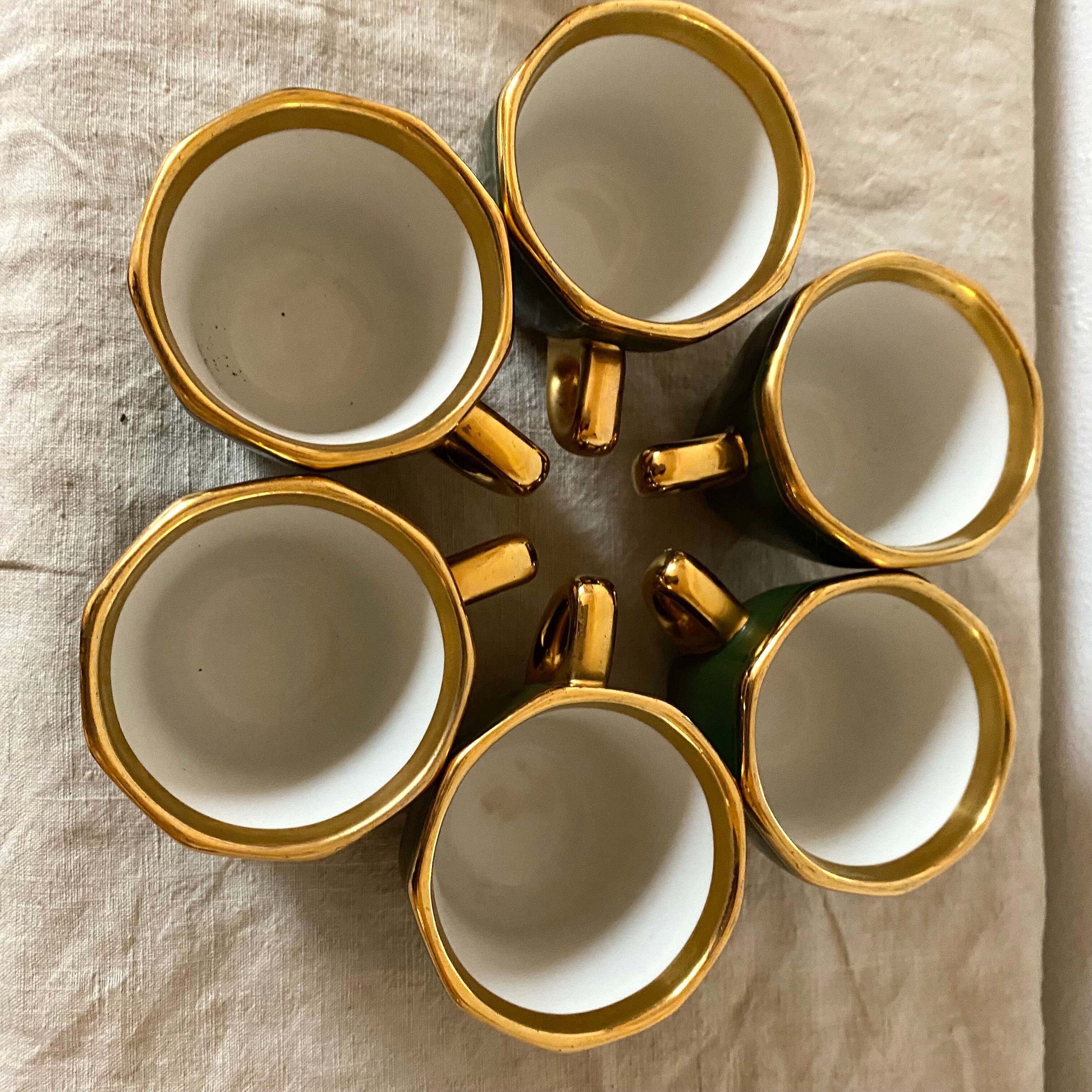 6 tasses vintage Apilco