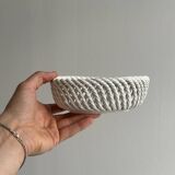 Small twisted porcelain bowl