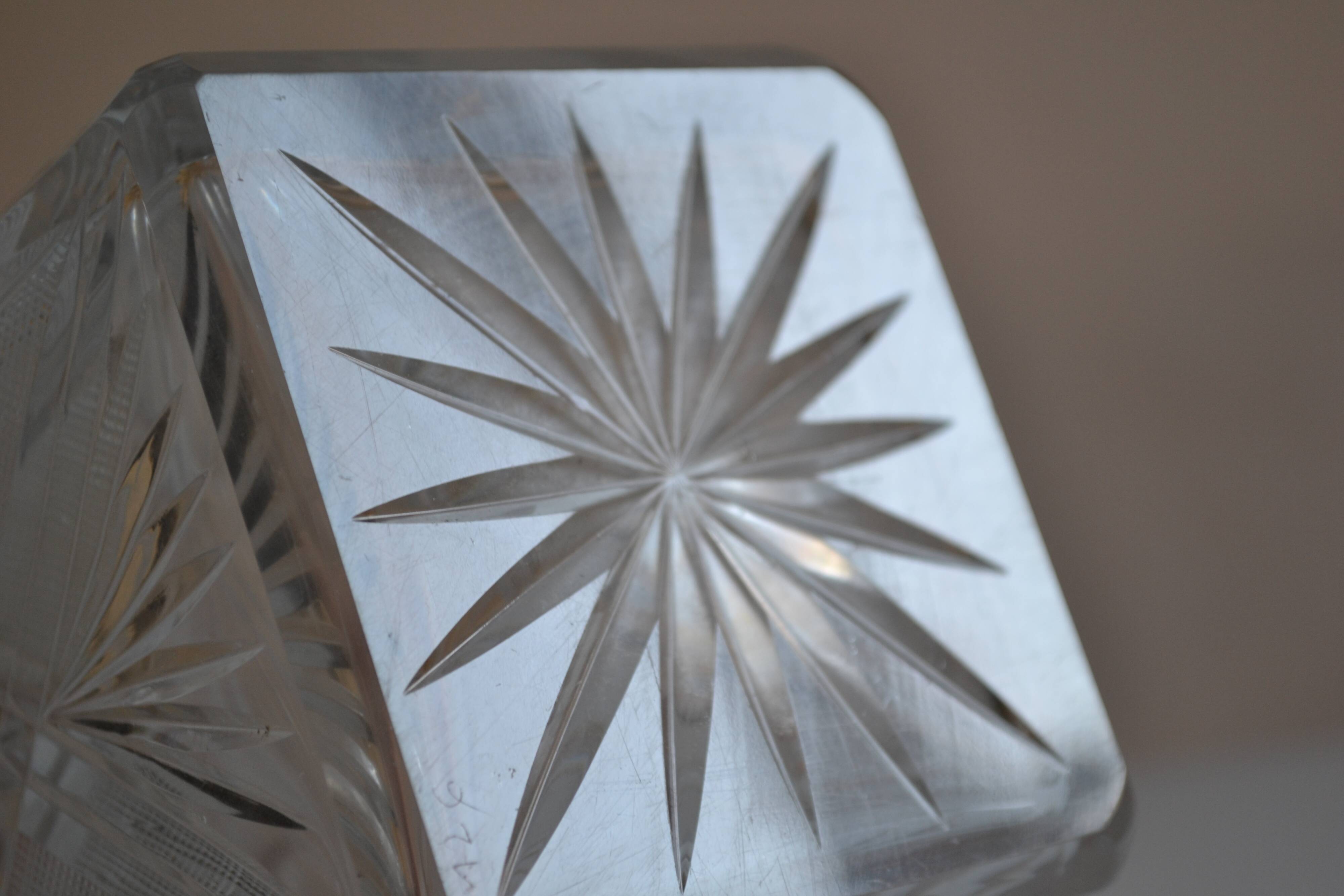 Cut crystal whisky decanter