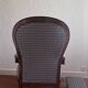 Ensemble fauteuil Voltaire à système inclinable et son repose-pied