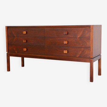 6-drawer chest of drawers in rosewood - 60's