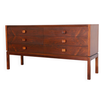 6-drawer chest of drawers in rosewood - 60's