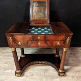 Poudreuse d'époque Empire En Acajou