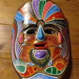 Vintage Mexican terracotta mask from the 1970s.