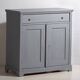 Small antique two-door chest of drawers (circa 1920) #14