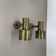 2 of 4 minimalist solid Brass "tube" SPOT Ceiling wall Lights, Italy 1970s