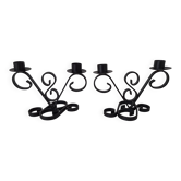 Black wrought iron chandelier