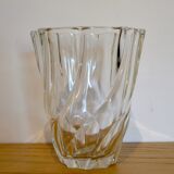 Twisted glass vase