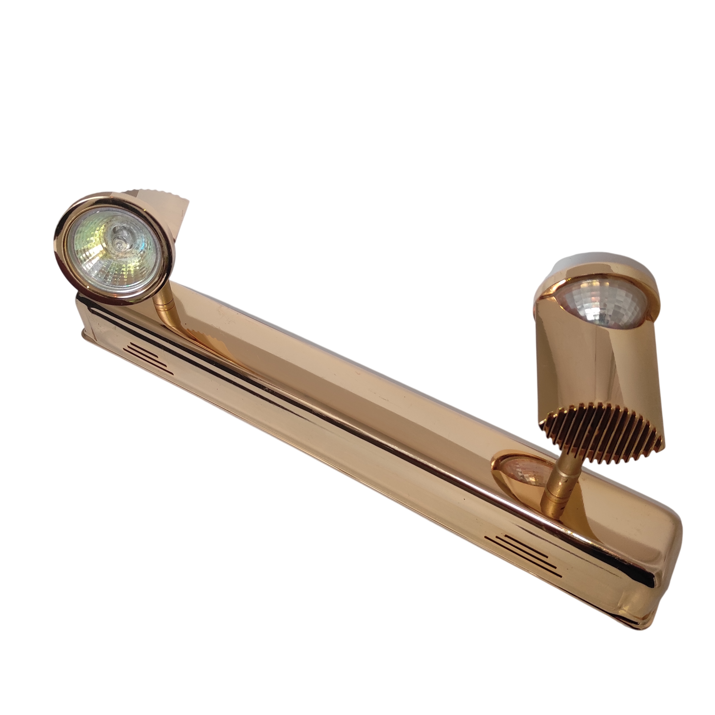 Double spot mural brass plated gold adjustable