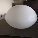 Large translucent white glass globe - Ufo shape - Space Age - 1950s/1960s