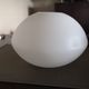 Large translucent white glass globe - Ufo shape - Space Age - 1950s/1960s