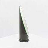 Tabletop 'Lipstick' Mirror in Glossy Grey Made in Italy, 1970s