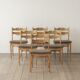 Henning Kjærnulf, solid oak, dining chair (set of six)