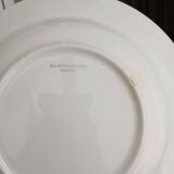 Sarreguemines checkered soup plate