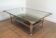 Important Coffee Table Design in Chrome and Glass Tops