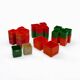 Set of 2 Orange Plastic Planters by Vastill, Italy, 1970s
