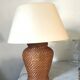 Pied de lampe en rotin vintage