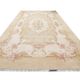 Handmade cream oriental chinese wool rug 124x182cm