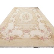 Tapis de laine chinoise orientale de crème fait main 124x182cm