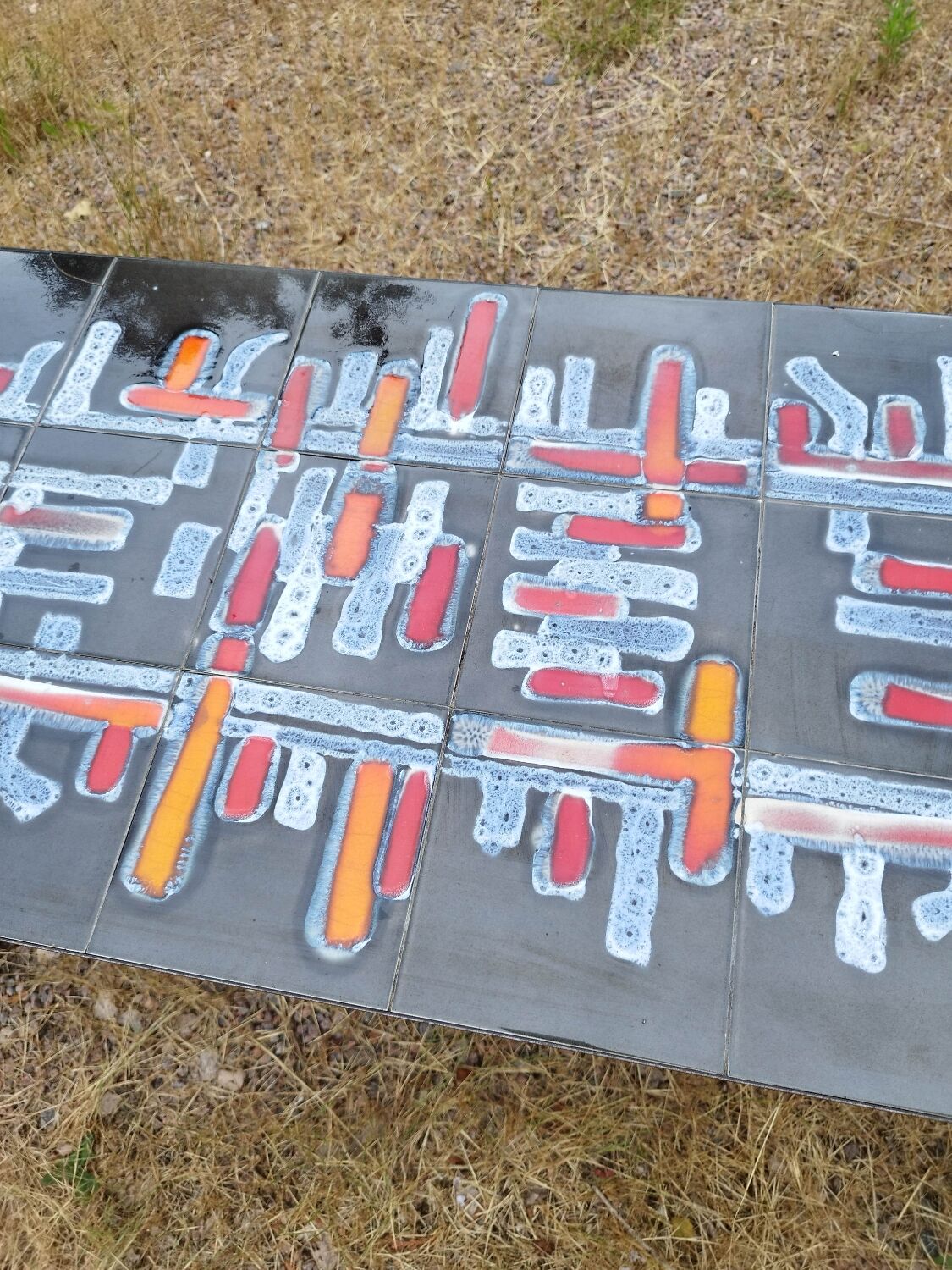 Ceramic iron coffee table ADRI Vallauris