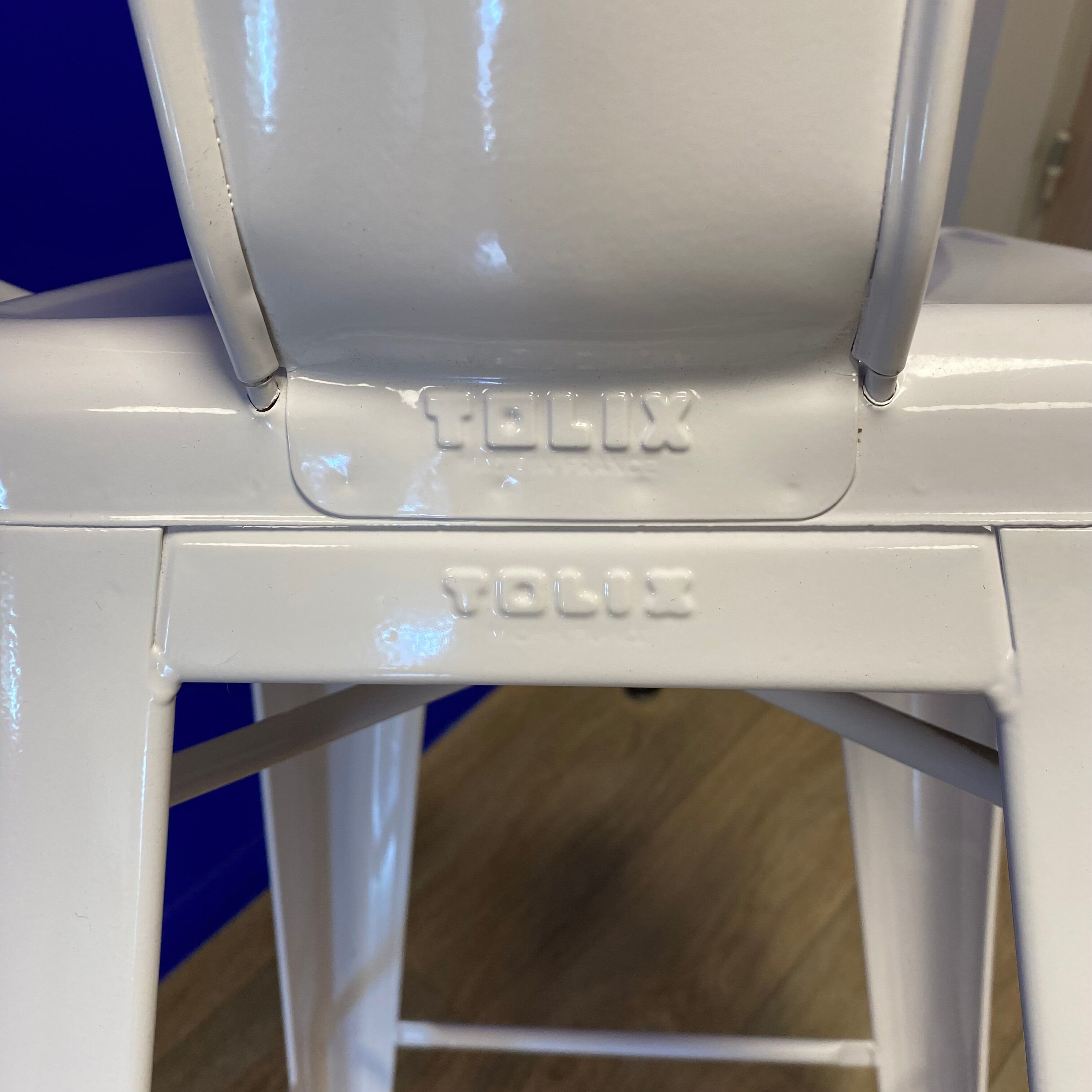 Tabouret h75 grand dossier - tolix