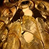 Torciglioni, Hanging Light by Mazzega, 1970s