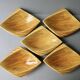 5 Verceram France faux wood ceramic bowls