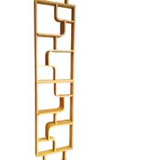 Bent plywood wall, bookcase, flowerbed, Volak by Holesov, 1960s Czechoslovakia