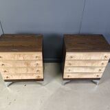 Paire de commodes italiennes vintage, années 1970