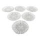 Set of Cora salad plates, mid-century modern, pressed glass, Ząbkowice, Poland, 1970s