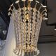 Magnificent brass pendant with floral decoration, Swedish Modern-Decor from the 1950s.