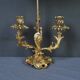 Chandelier with a gilded bronze shade, Louis XV style – Mid 19th century