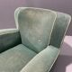 Fauteuil Art déco danois en mohair vert, années 1930-1940